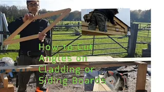 Cladding.How to Cut Angles Cladding or Siding
