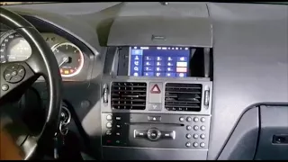 Radio Navegador DVD Mercedes Benz Clase C W204 Android.