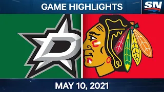 NHL Game Highlights | Stars vs. Blackhawks - May 10, 2021