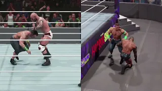 WWE 2K19 vs WWE 2K22 AI side by side comparison