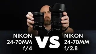 Nikon 24-70mm f/2.8 vs Nikon 24-70mm f/4 Lens Comparison