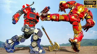 Iron Man vs Optimus Prime Latest Battle - Transformers One - 2024 擎天柱的亮点 | Universal Pictures [HD]