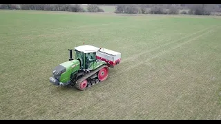 Spring fertilizer spreading / Jarní hnojení - Fendt 943 MT + Kverneland Exacta - TL GEOspread