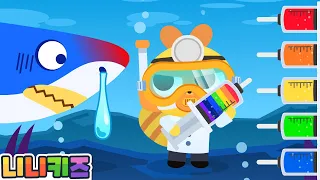 Shark is Sick! | Go to the hospital for treatment | Cold | Rescue | Doctor | Colors play | NINIkids