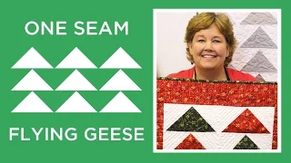 Make a One Seam Flying Geese quilt with Jenny Doan of Missouri Star! (Video Tutorial)