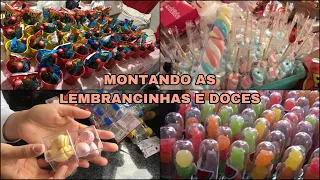 ENCHENDO AS LEMBRANCINHAS | DICA PARA DOCE NA MESA DO BOLO | PARTE 3 #vlog #festainfantil