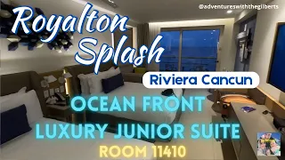 Ocean Front Luxury Junior Suite Tour | Royalton Splash Riviera Cancun 🌴