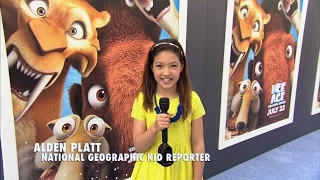 Ice Age: Collision Course | Red-carpet Interviews with National Geographic Kid Reporter