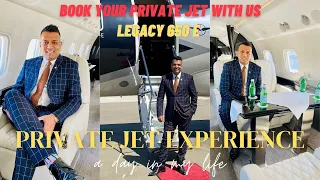 Private Jet From London to France | Legacy 650 Jet Experience with Signature Aviation London