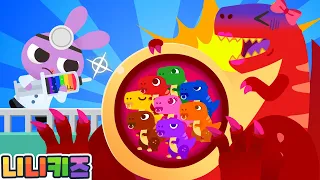 Tyrannosaurus is sick! | Go to the hospital for treatment | Rescue | Colors Play for Kids | NINIkids