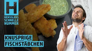 Schnelles Knusprige Fischstäbchen mit Frankfurter Grüner Sauce Rezept von Steffen Henssler