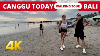 🇲🇨 CANGGU BALI TODAY [4K] Bali 2023 Walking Tour | Canggu Beach | Bali Travel Vlog