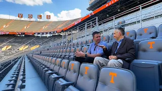 Tennessee Football: Danny White takes Brent Hubbs & Volquest on a tour of the new Neyland Stadium