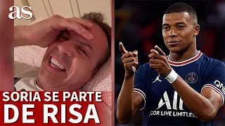 Va a encender a cualquier madridista: Soria se parte de risa con el 'fail' de Mbappé