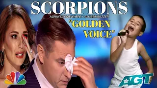 This super amazing voice very extraordinary singing song Scorpions | American Got Talent Parody