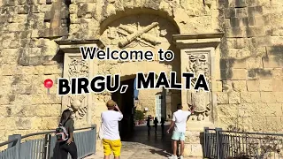Birgu, Malta 2024 🇲🇹/ Walking tour/ Boat trip from Birgu to Valletta