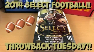 2014 Select Football Hobby Box Throwback Tuesday!!  - 4 Hits 😀👍