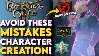 Mistakes to Avoid In Character Creator In Baldur's Gate 3! - Baldurs Gate 3 Character Creation Guide