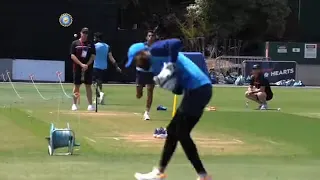 KL Rahul wicket keeping drill with Navdeep Saini | #shashibharanger