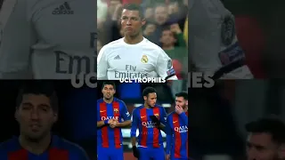 Ronaldo vs MSN trio ft. Messi, Neymar, Suarez 🥶🔥#shorts