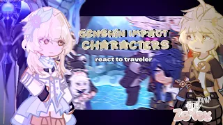 Genshin Impact Characters react to traveler| 1/2 | Some Angst | ZeYev