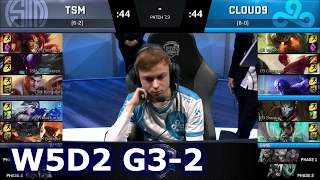 Cloud 9 vs TSM Game 2 | S7 NA LCS Spring 2017 Week 5 Day 2 | C9 vs TSM G2 W5D2 1080p