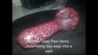 Wig Wag Worked Glass Pipe : Glassblowing Demo by Resilience Glass