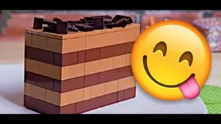 How To Make Lego Chocolate cake!!! [Stop Motion]