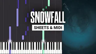snowfall - øneheart x reidenshi - Piano Tutorial - Sheet Music & MIDI
