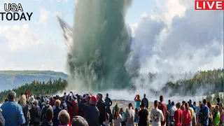 Horrible today: Live Footage of the Geyser in Yellowstone endangered due to climate change