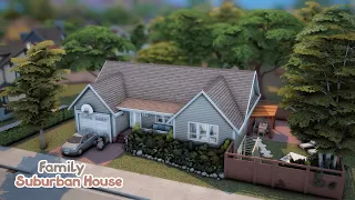 Family Suburban House | The Sims 4 Speed Build | CC | Download Link