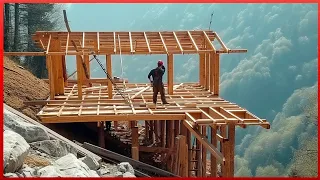 Man Builds an Incredible House on a Steep Mountain in 8 Months | Start to Finish by @MrWildNature