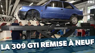 Gros travail sous la Peugeot 309 GTI !