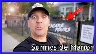 Sunnyside Manor | A Dark Ride Experience. Home Haunt in Riverside California. Full Size Ride POV.