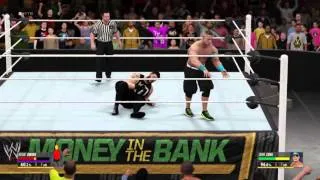 WWE 2K16. Kevin Owens VS John Cena. Money In The Bank 2015