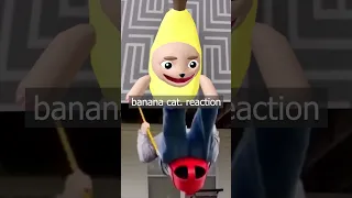 banana cat | reaction to the video off #shorts #roblox #animation