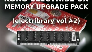 Upgrade your Korg Electribe SX Sampler (Electribrary vol #2)