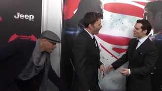 Will Smith Grabs Ben Afleck's Ass At 'Batman V Superman: Dawn Of Justice' Premiere