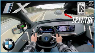 2023 BMW iX [326 HP] - POV Autobahn Top Speed Drive