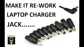 Fix and Repair Broken Laptop Power Cord || Charger pin by Innovative ideas