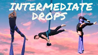 10 Intermediate Aerial Silks Drops