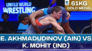 Gold Medal • FS 61Kg • Eldar AKHMADUDINOV (AIN) vs. Kumar MOHIT (IND)