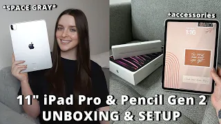 *M2 iPad Pro* 11" 2023 Unboxing + Set up + Accessories