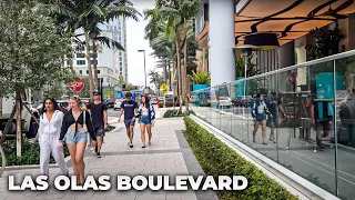 Walking Las Olas Boulevard in Fort Lauderdale, FL (March 2022)