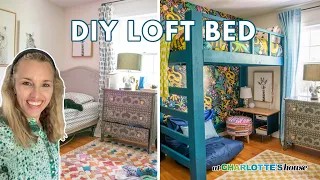 DIY Loft Bed in a Boy's Room Makeover