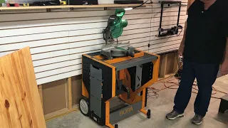 Bora Portamate Miter Saw Stand Workstation Demonstration.