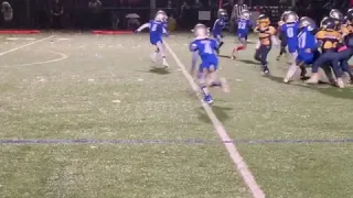 7u Football #runKoltonrun Game saving tackle