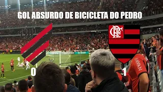 REAÇÕES DA TORCIDA DO FURACÃO/GOLAÇO de Bicicleta do PEDRO / Athletico-PR 0 x 1 Flamengo / 4k