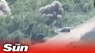 Ukrainian assault brigade wipes out Russian vehicles and equipment