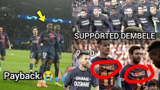 Wow Dembele!! 😭 so this is how you pay Barcelona back after all the support ?, this PSG celebration